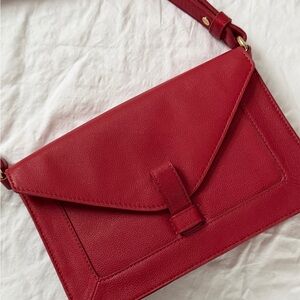 RARE VTG Talbots Red Leather Shoulder Bag 90s Style Y2K NWT Condition Bag Purse